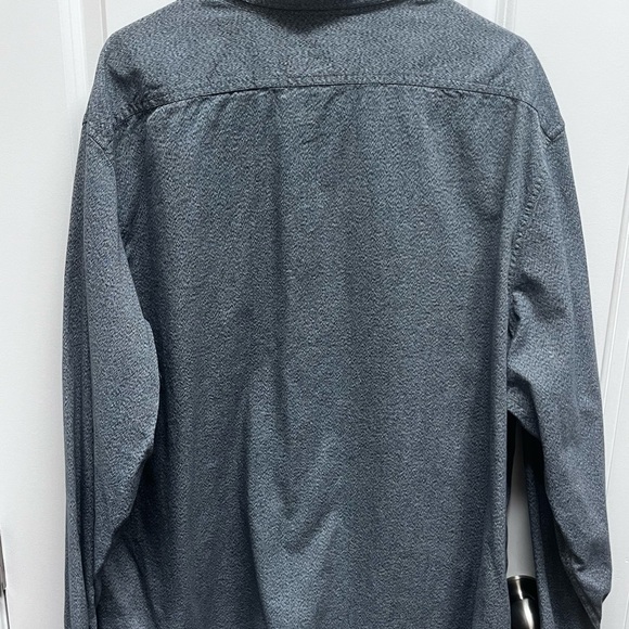 Banana Republic men’s Blue mid weight flap pockets cotton button down shirt XXL - Picture 4 of 10